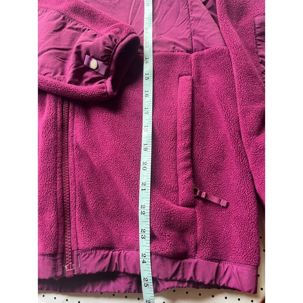 The North Face Girls Denali 2.0 Fleece Jacket Berry Purple XL 18 Full Zip